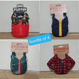 NEW! Puffin Beverage Vest Bundle Of 4 NWT
